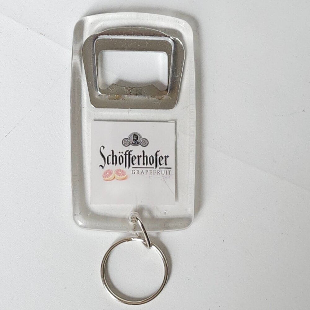 Attractive Schofferhofer Weizen Beer Bottle Opener Keychain Grapefruit